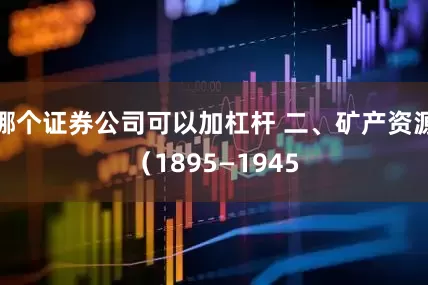哪个证券公司可以加杠杆 二、矿产资源（1895—1945